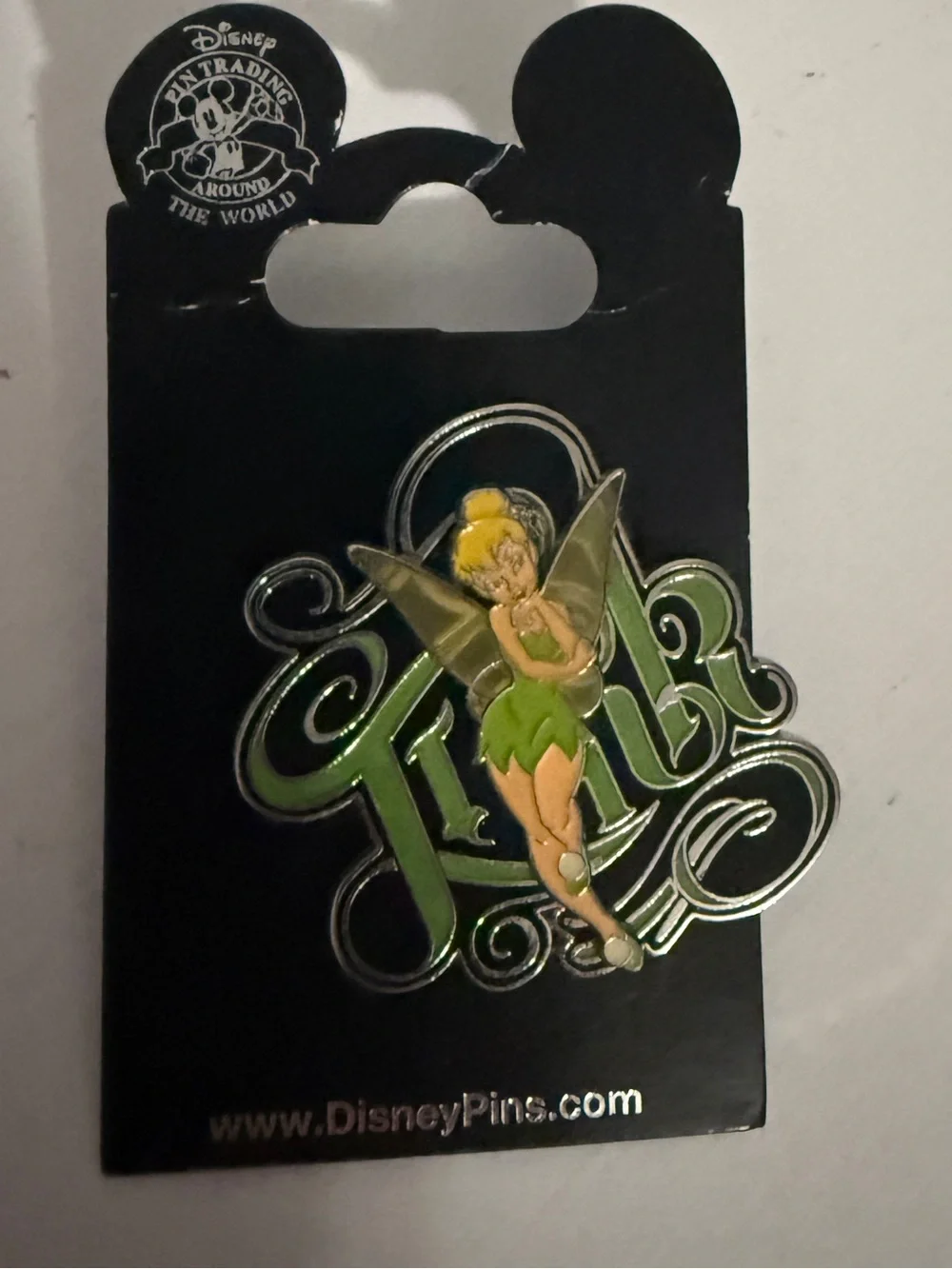 Disney Tinker Bell Script Pin